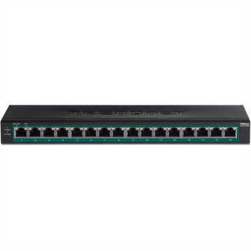 Trendnet TPE-TG160H 16-Port PoE+ Switch Gigabit 123W Netzwerk-Switch