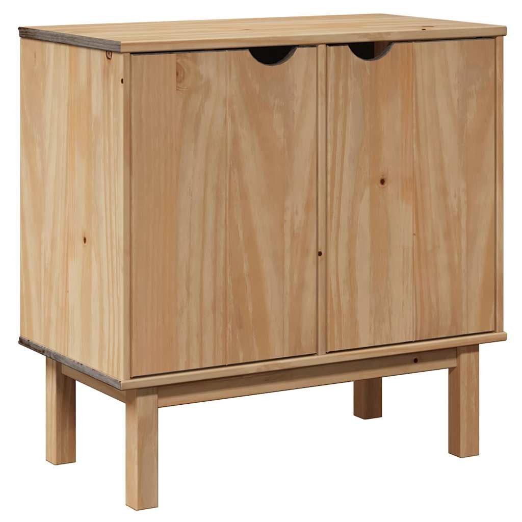 vidaXL Fächerschrank Flurschrank OTTA 75x40x75 cm Massivholz Kiefer