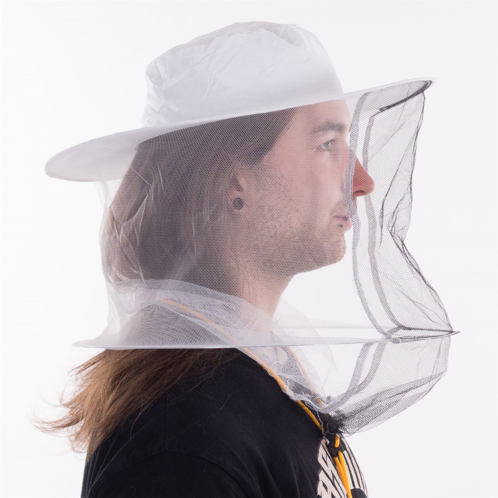 xtradefactory Schutznetz Imkerschutzhut mit Schnellverschluss Ø39cm, Bienenhut