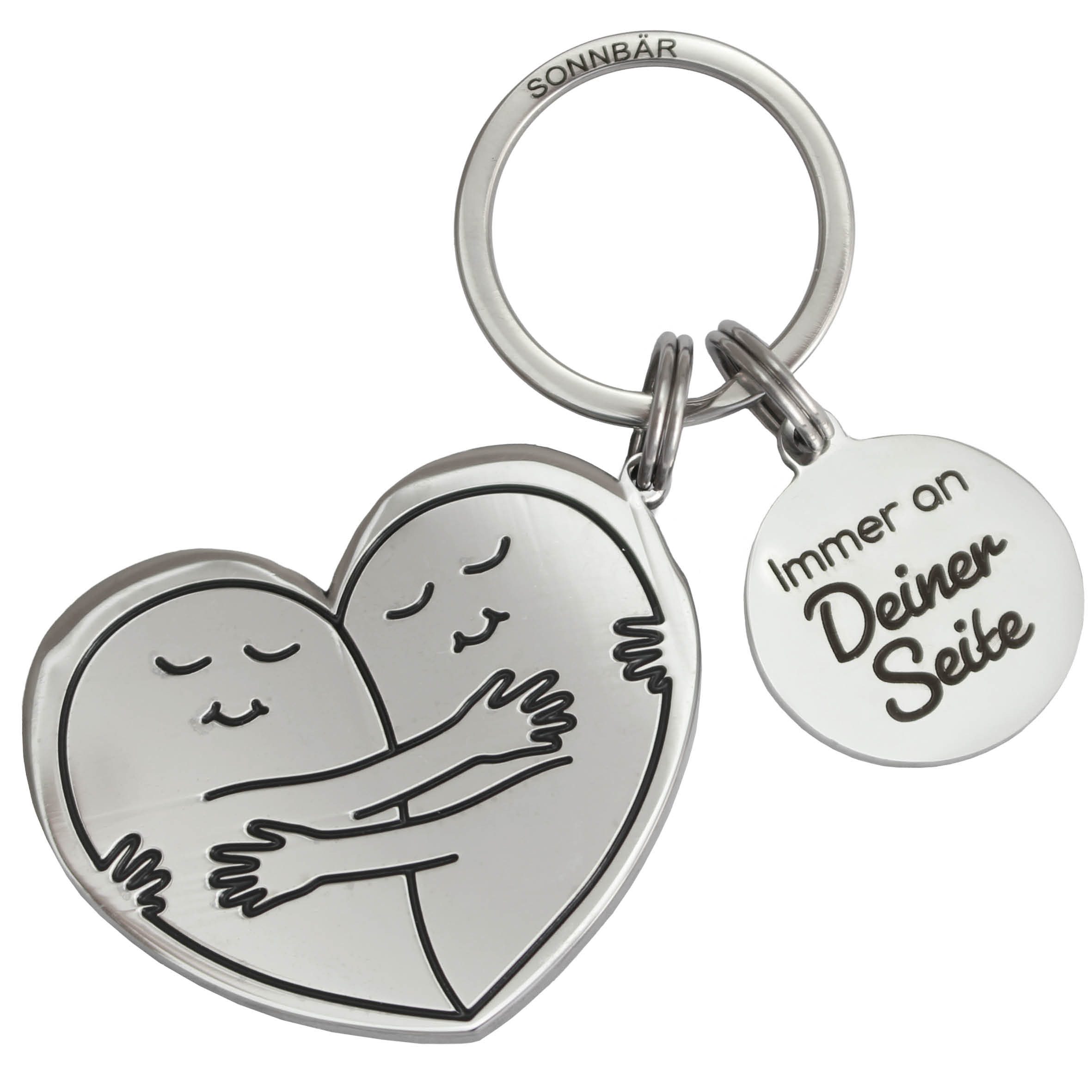 SONNBÄR Schlüsselanhänger Immer an Deiner Seite I Geschenk Fernbeziehung Be günstig online kaufen