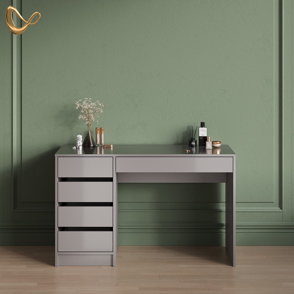 Livinity® Schminktisch Imola, Grau, ohne Spiegel günstig online kaufen