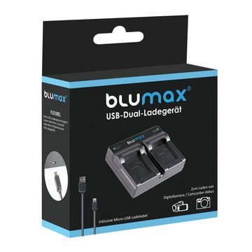 Blumax Set mit Laderr für Nikon EN-EL14 D5300 950 mAh Kamera-Akku