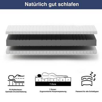 Kaltschaummatratze OrthoMatra KSP-500, Betten-ABC, 16 cm hoch