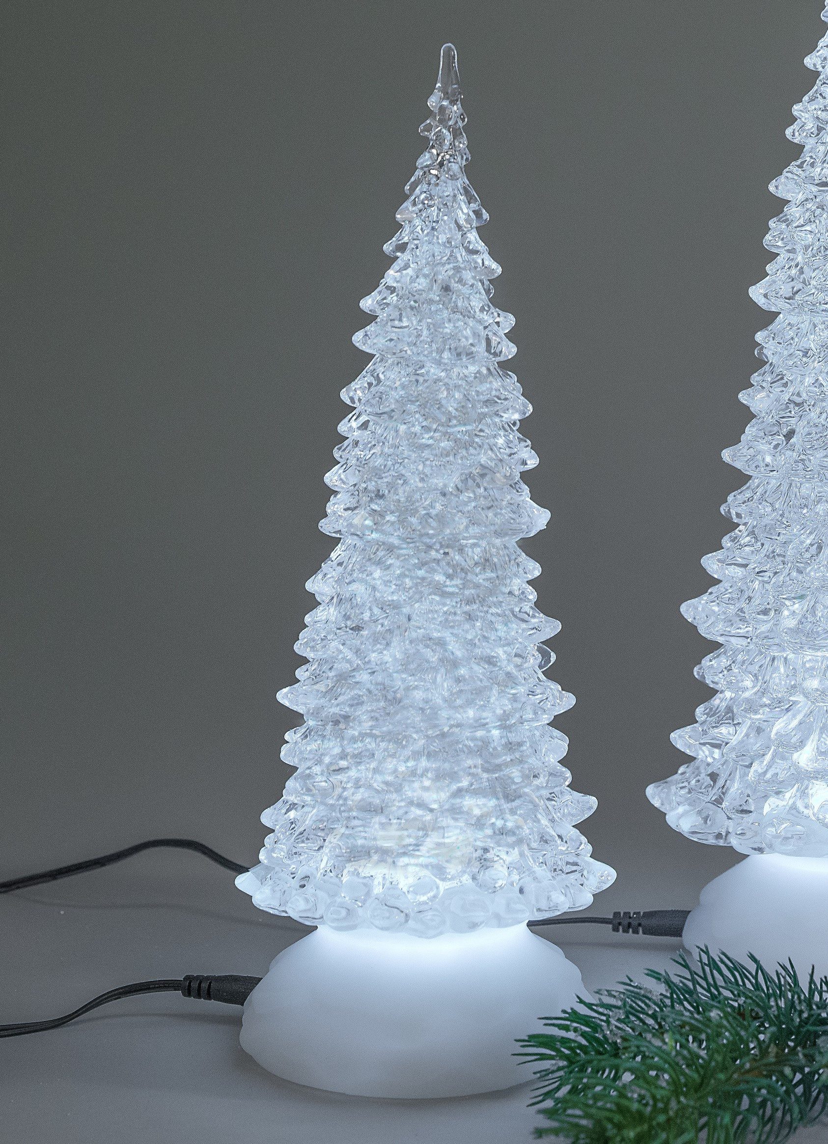 Kunstbaum Winterzeit Acryl, formano, Höhe 27 cm, Mit Timerfunktion, Transpa günstig online kaufen