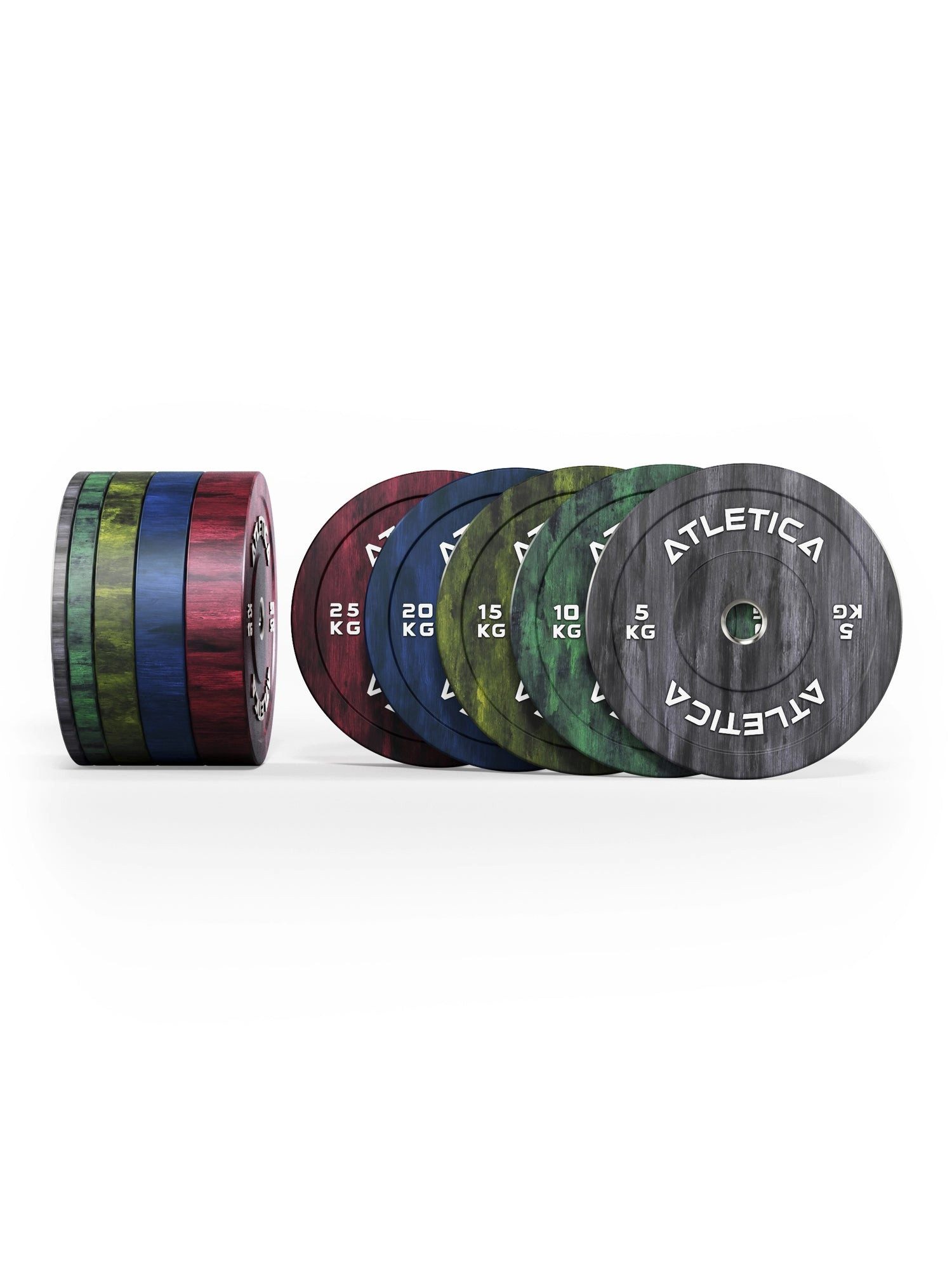 ATLETICA Hantelscheiben Fusion Bumper Plates SET, 150kg, 150 kg