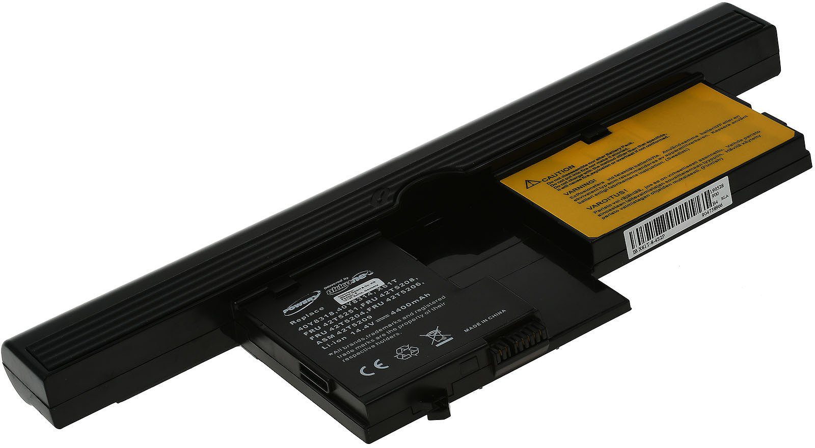 Powery Akku für Lenovo Thinkpad X61 Tablet PC Serie Laptop-Akku 4400 mAh (14.8 V)