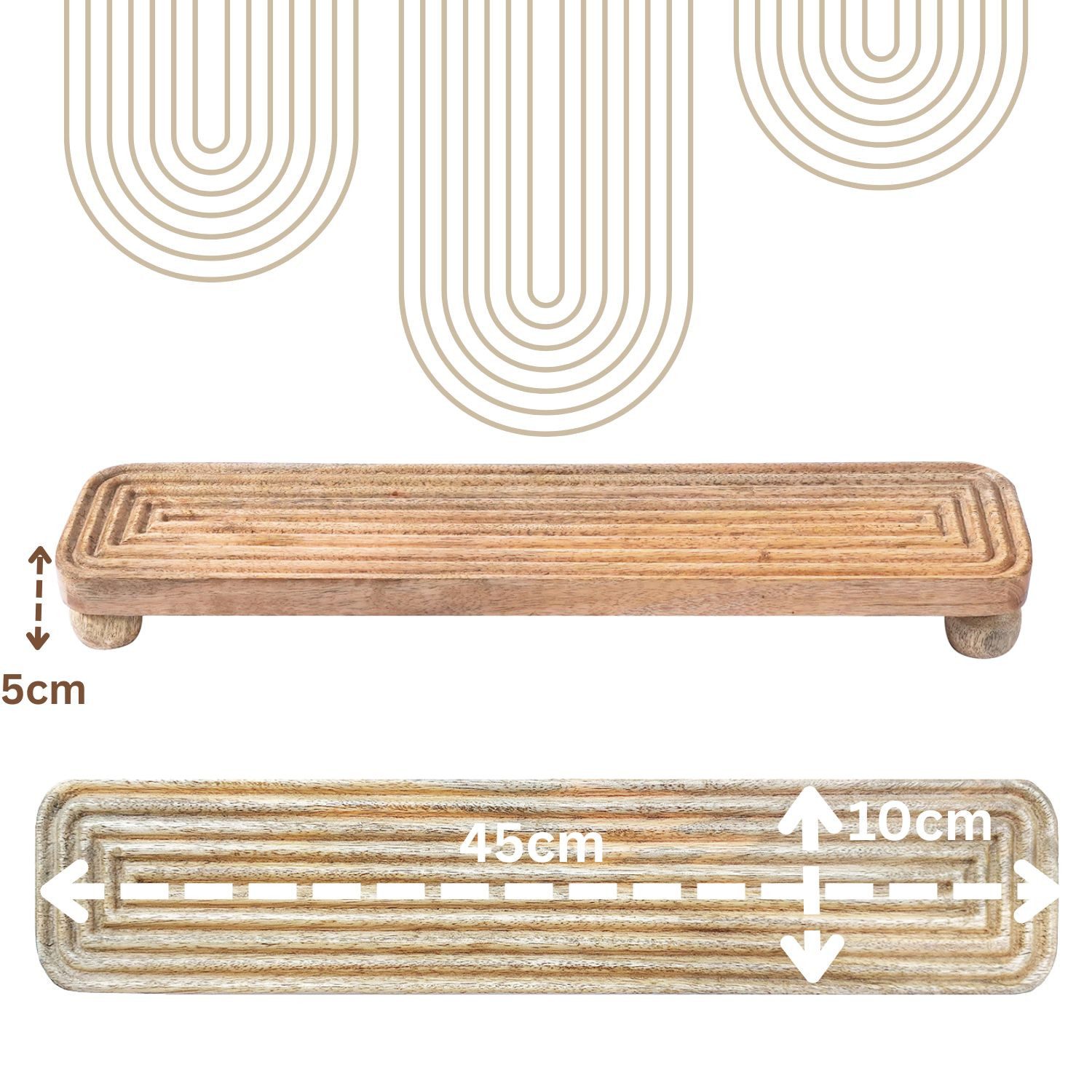 Marrakesch Orient & Mediterran Interior Dekotablett Kerzentablett Caissa, R günstig online kaufen