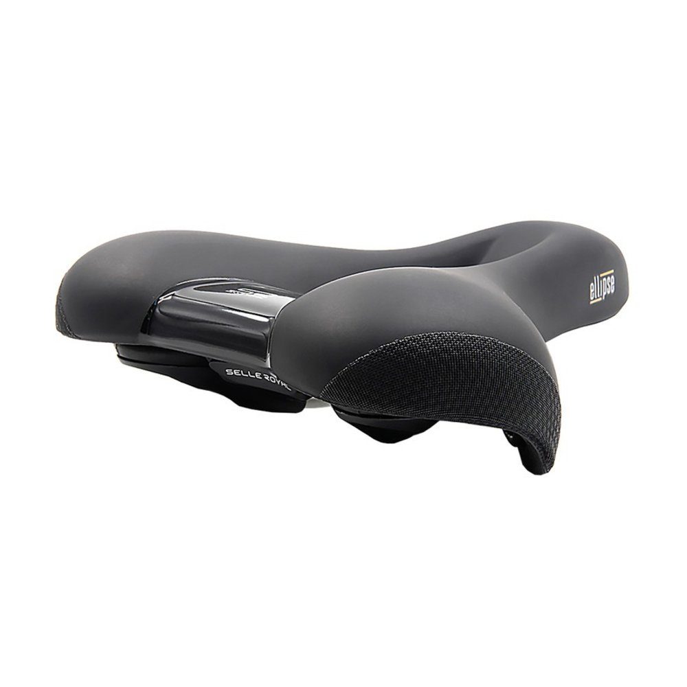 Fahrradsattel Sattel Ellipse Premium Range schwarz, Unisex, 250x223mm, relaxed