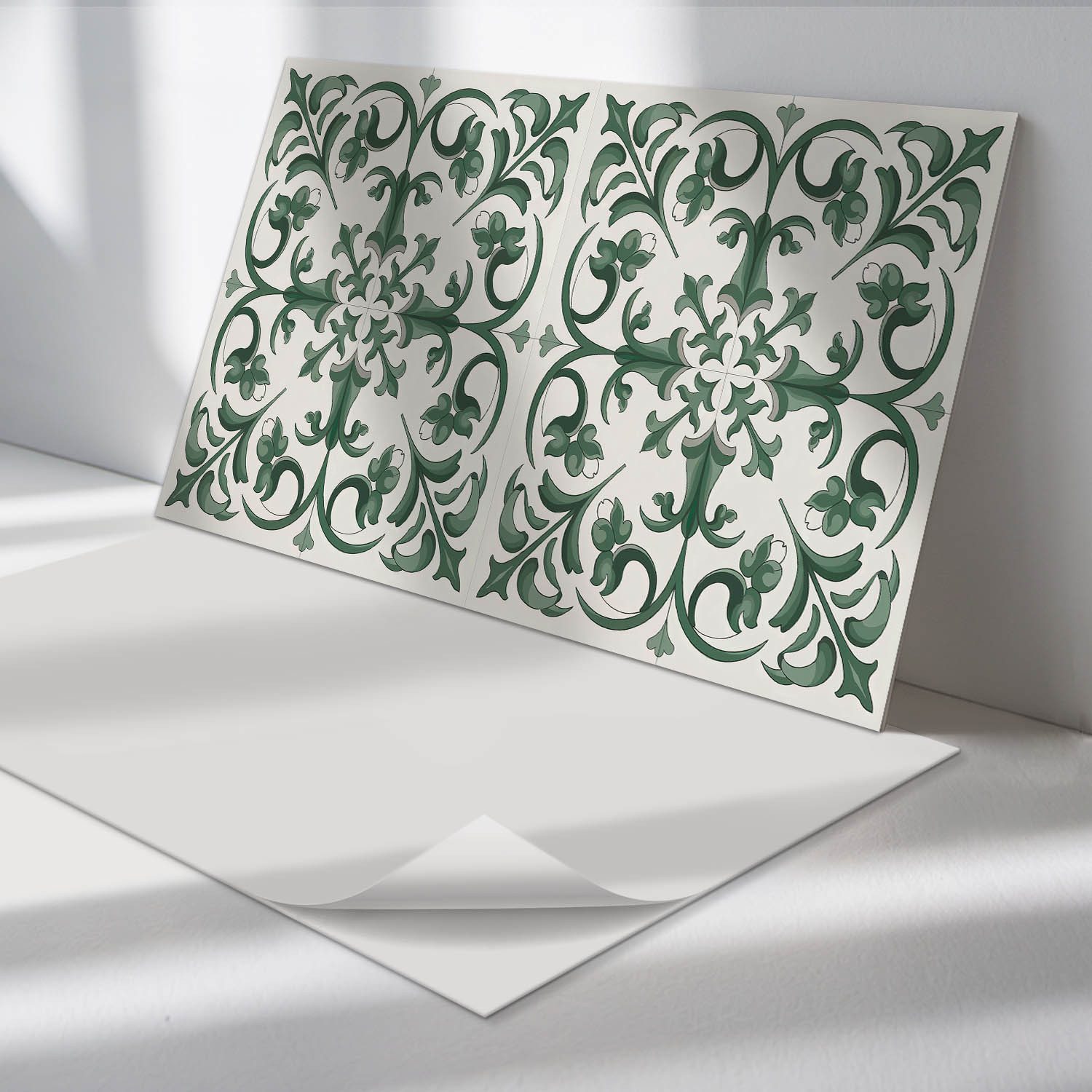 Tulup Spritzschutz Küchenrückwand Pflanzenmuster mit floralem Motiv Selbstklebend, (6-tlg)