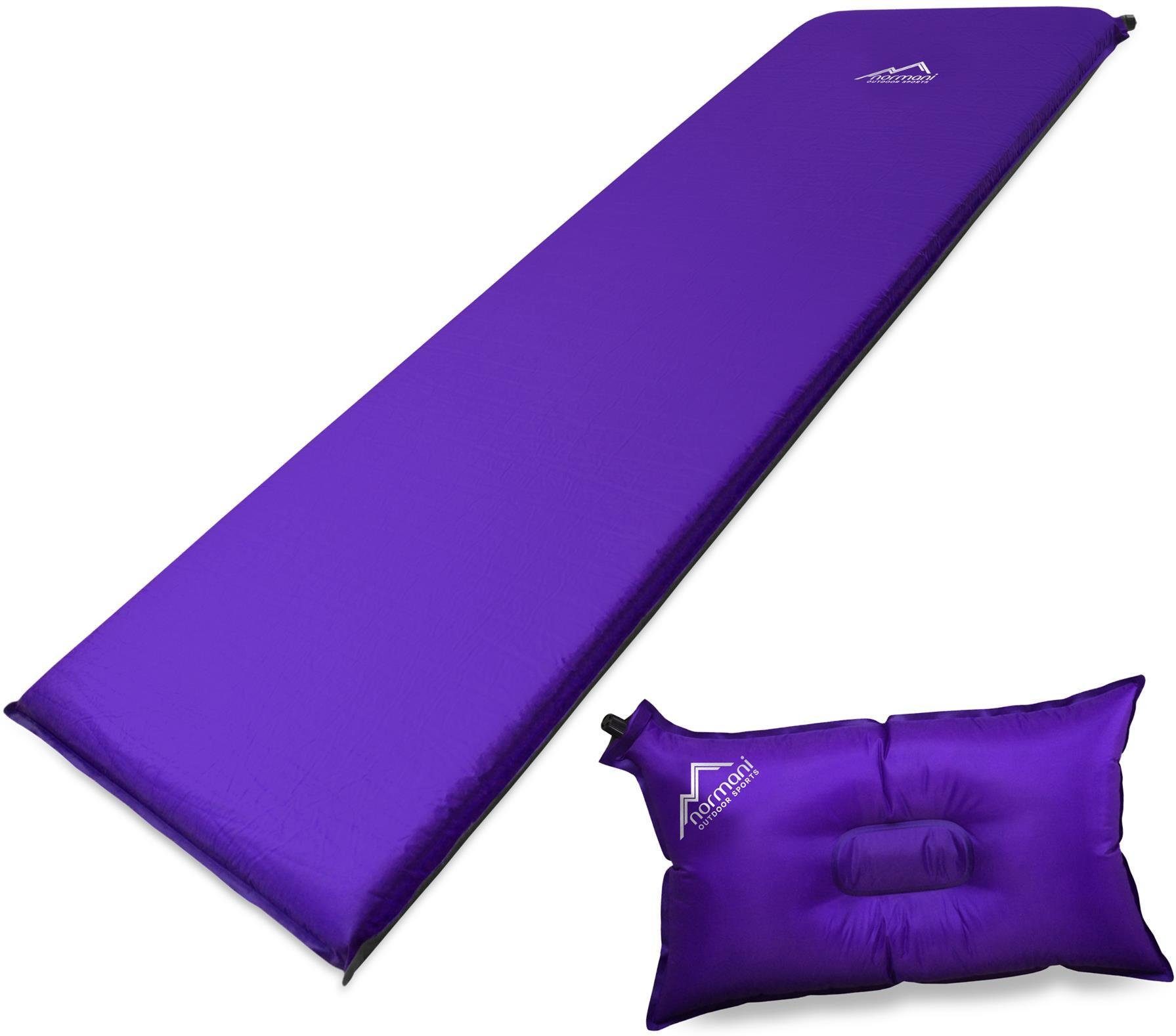 normani Luftmatratze Selbstaufblasbare Luftmatratze und Luftkissen, (1-St),  Isomatte Outdoormatte Campingmatte Schlafmatte Reisematte Strandmatte