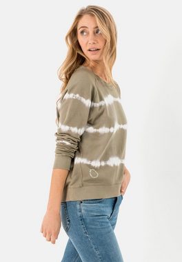 camel active Sweatshirt mit Tie-Dye Effekt