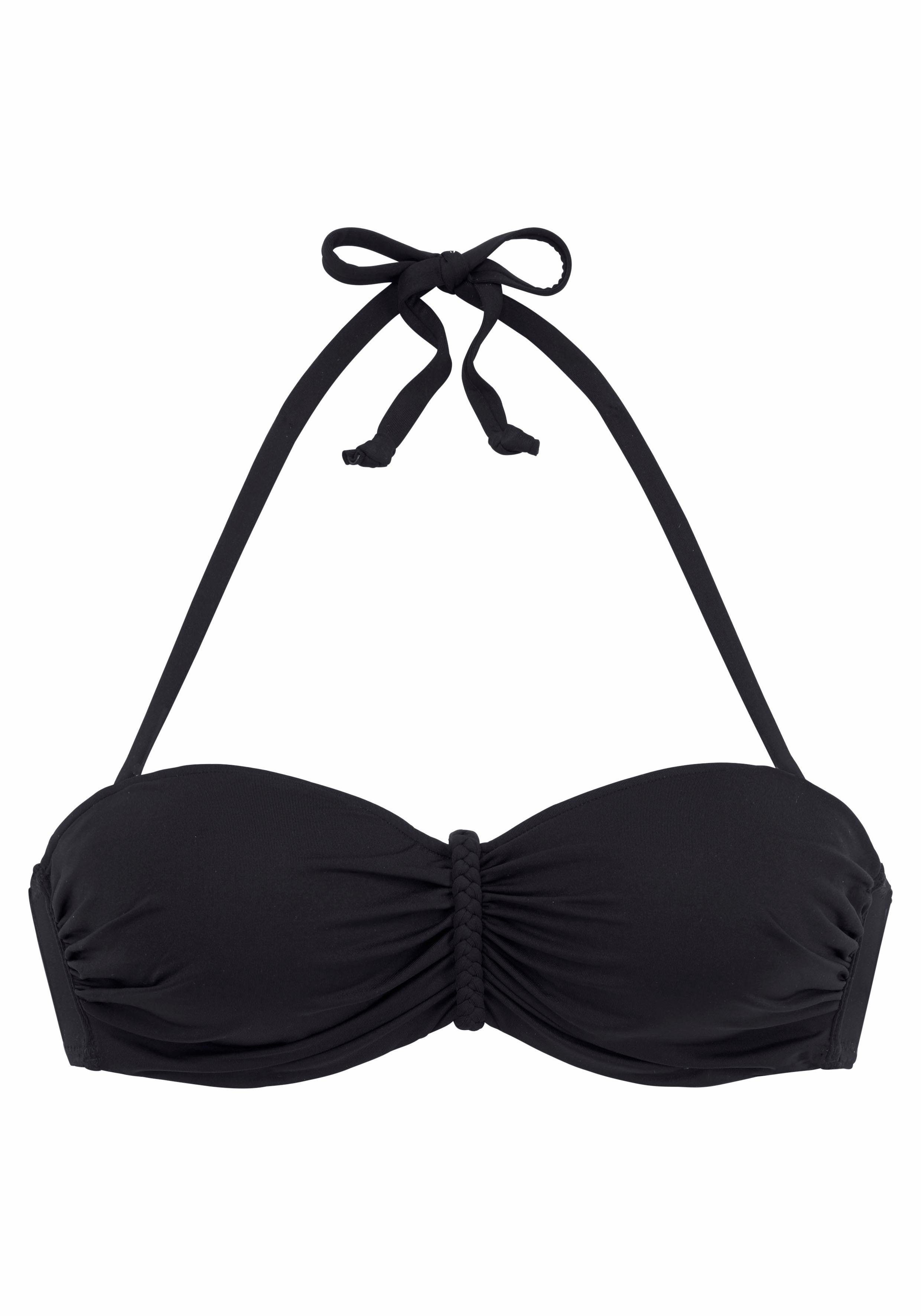 Buffalo Bügel-Bandeau-Bikini-Top Happy, mit geflochtenem Detail günstig online kaufen