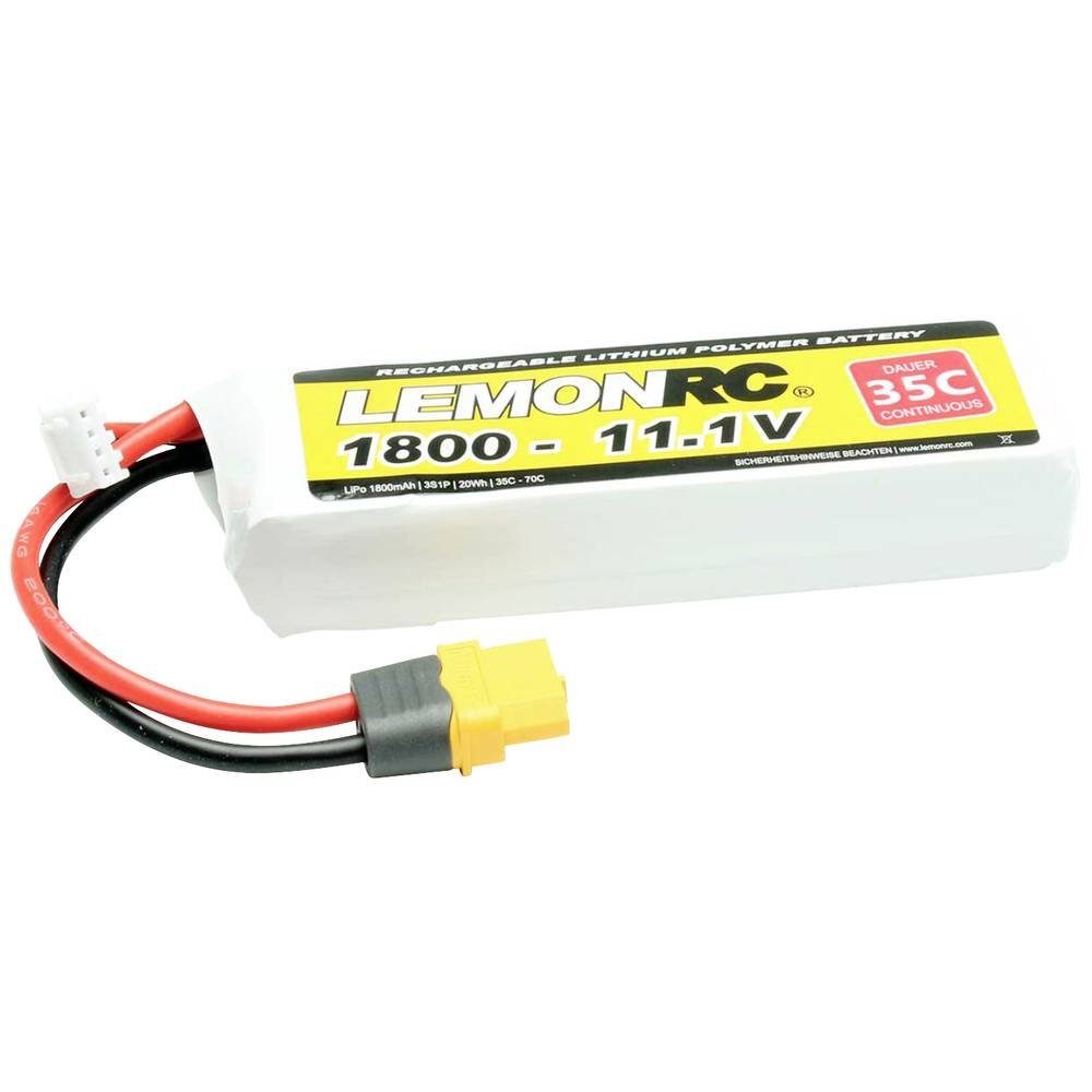 LemonRC LiPo Akku 1800 - 11.1V (35C 15717 Akku