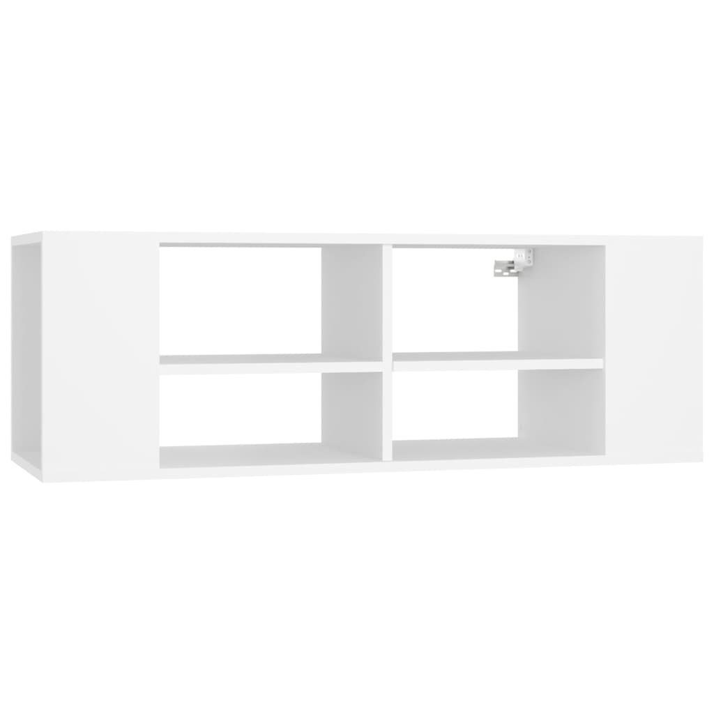 furnicato TV-Schrank TV-Wandschrank Weiß 102x35x35 cm Holzwerkstoff