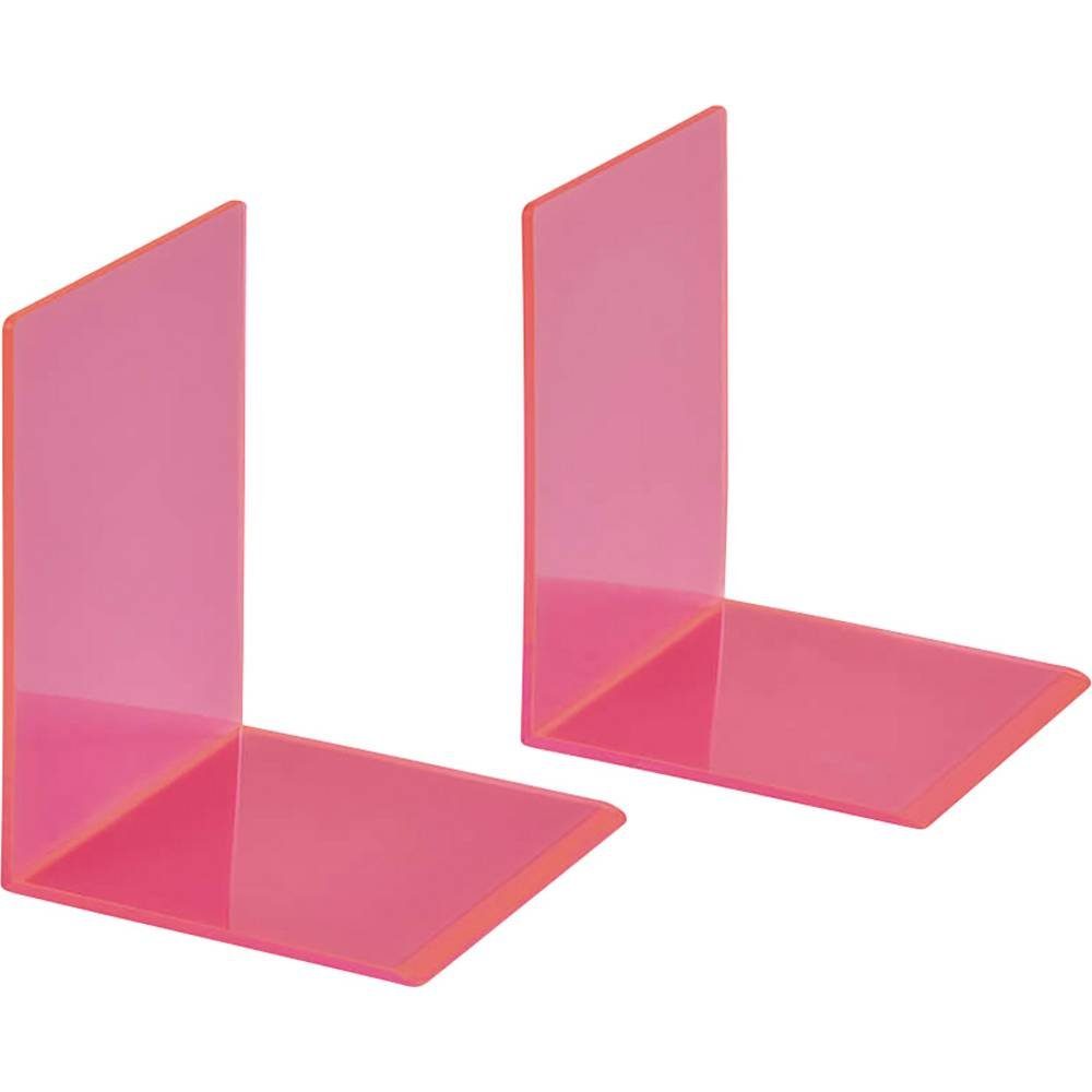 Maul Buchstütze Buchstützen aus Acryl, Neon Pink
