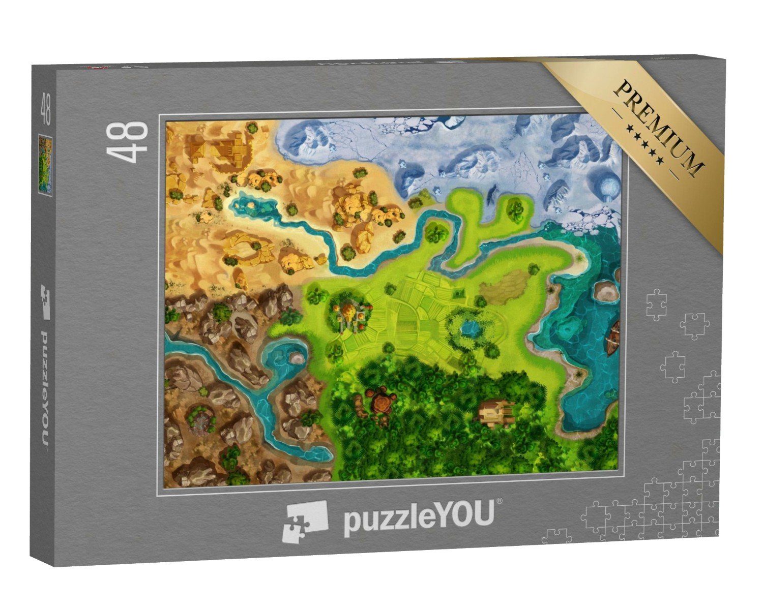 puzzleYOU Puzzle Gaming: Spielwelt aus der Vogelperspektive, 48 Puzzleteile, puzzleYOU-Kollektionen Puzzle-Neuheiten