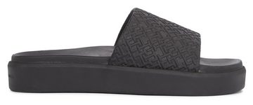 Tommy Hilfiger TH PLATFORM POOL SLIDE Pantolette, Plateau, Sommerschuh, Schlappen mit Logoprägung