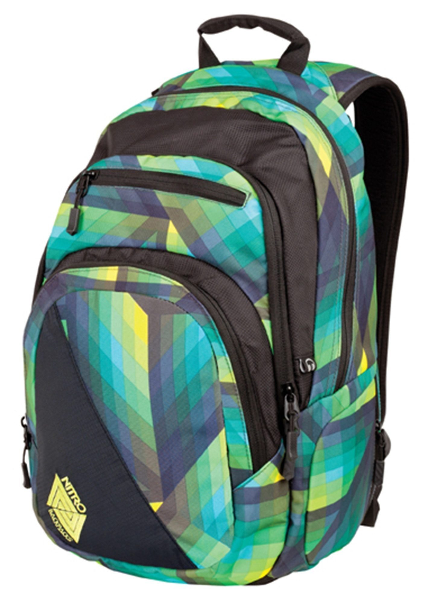 NITRO Schulrucksack Stash 29, Alltagsrucksack, Freizeit, green Schule, Arbeit Reise geo für Rucksack und