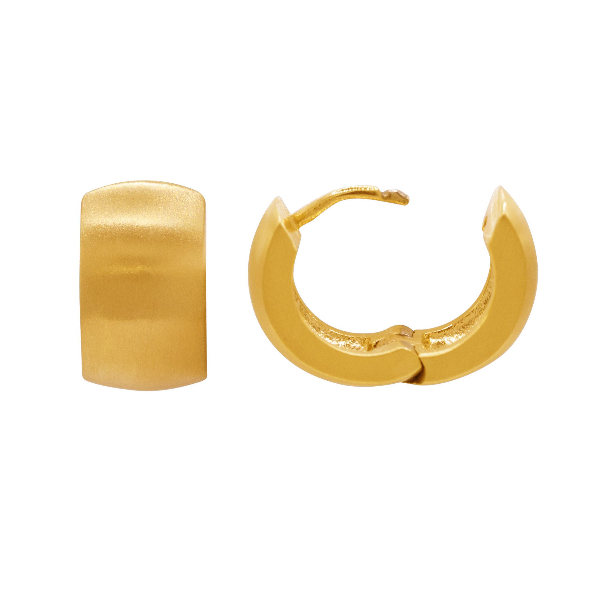 Heideman Paar Ohrstecker Creole Xl goldfarben (Ohrringe, inkl. Geschenkverpackung), mit Clip