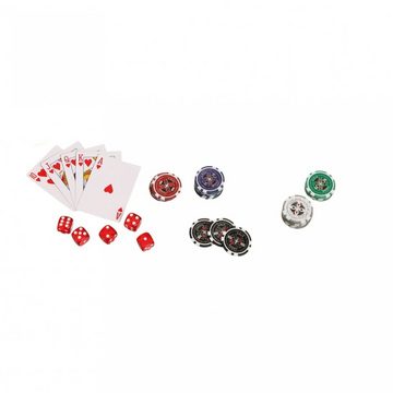 Philos Spiel, Pokerchips - Aluminiumkoffer - 300 Casino-Pokerchips