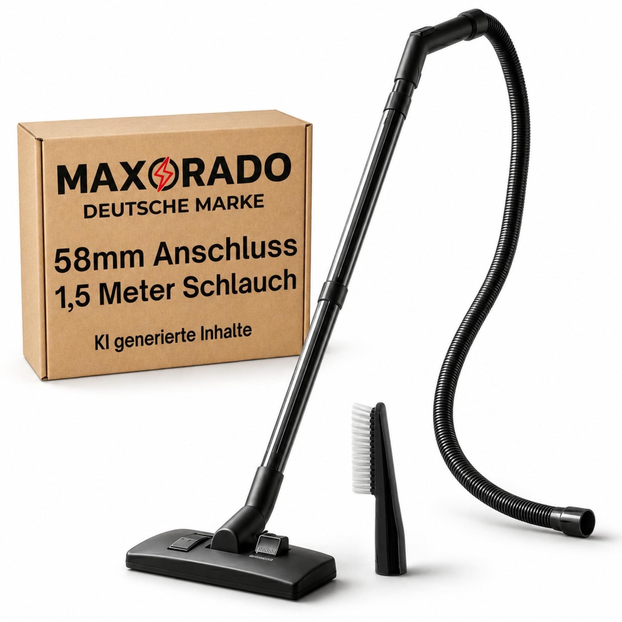 Maxorado Staubsaugerrohr 1,5m Set Ersatzteile passend für Makita VC Serie VC2012L VC2512L Düse, Staubsaugerrohr Handgriff Staubsaugerschlauch Bodendüse Bürste