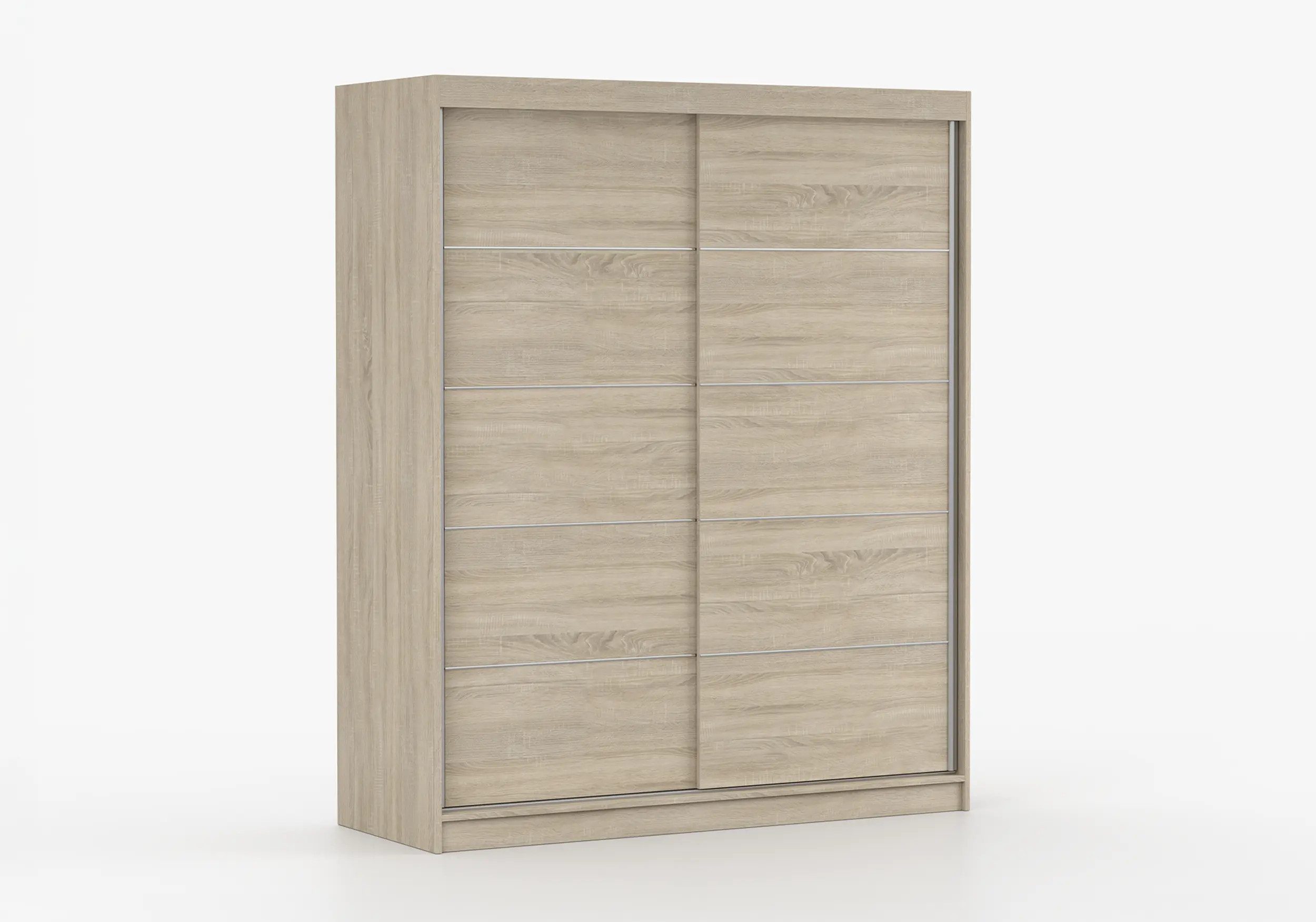 imoebel24 Schwebetürenschrank BONO 06 160 cm - Sonoma / Sonoma günstig online kaufen