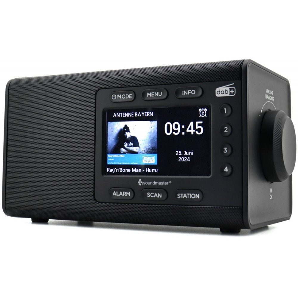 Soundmaster Soundmaster DAB900SW DAB Radio schwarz Radio (Tuner für UKW/DAB+, PLL-Synthesizer-Tuner, UKW und DAB+ Empfang)