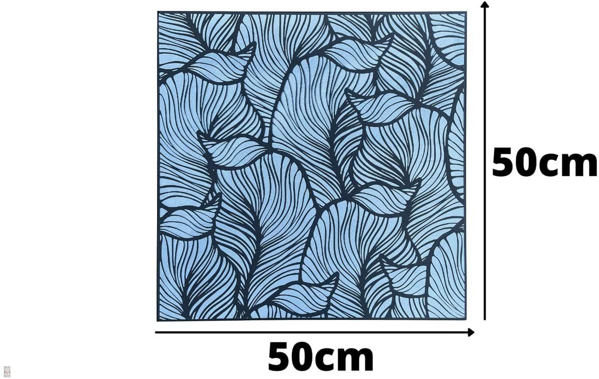 3D ARTIGES! MATERIAL 50,00x50,00 Stück) Polystyrol Wandpaneel (4qm STYROPOR BxL: 3D qm, 0,25 Blau 16 Wandpaneele = Wandverkleidung v1 IKHEMalarka cm, Glamour Deckenpaneele,