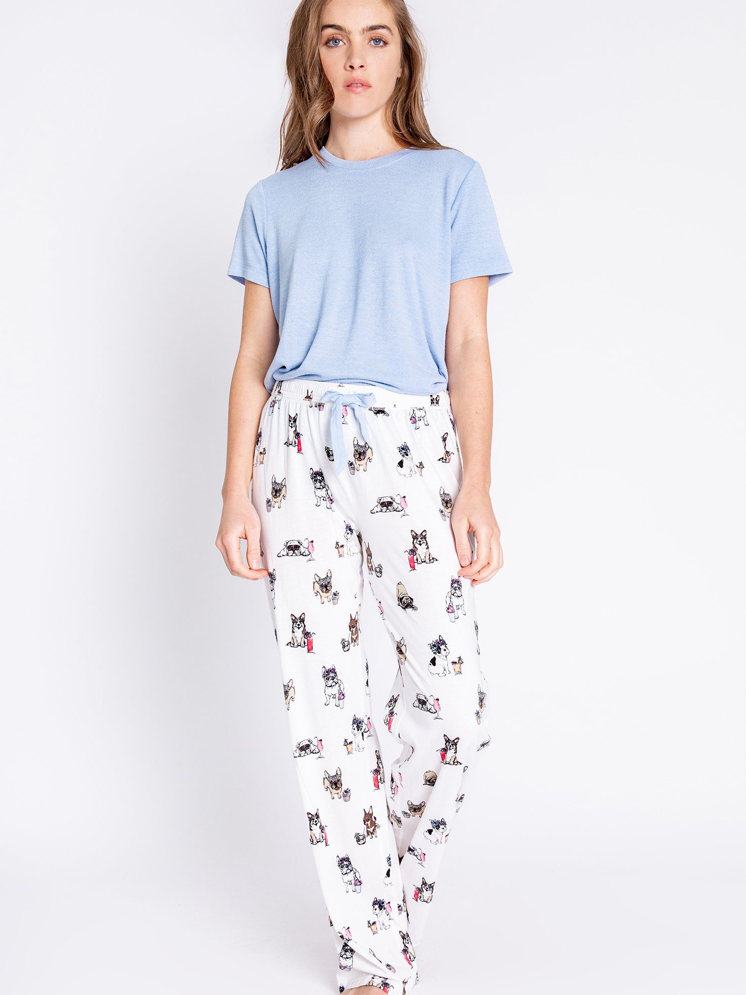 weiss Pyjamahose Prints PJ Playful Salvage