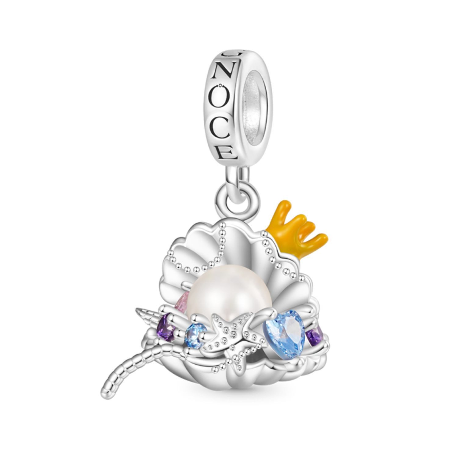 Bead Gnoce Charm Muschel IAC117 Silber