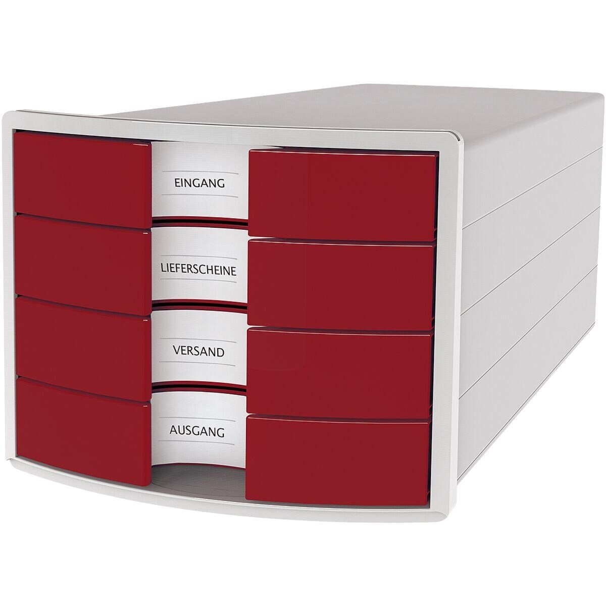 HAN Schubladenbox Impuls, mit 4 Schubladen, geschlossen, stapelbar rot