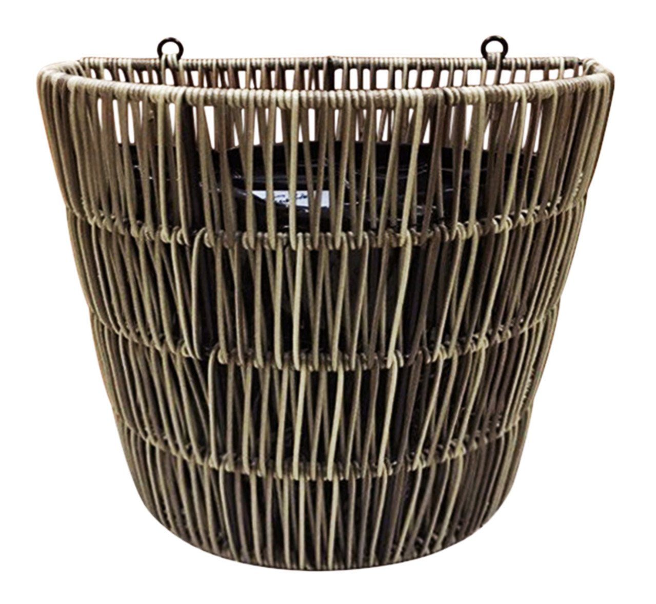 Pflanzkübel TrendLine Polyrattan Wand-Pflanztopf 32 x 18 x 29