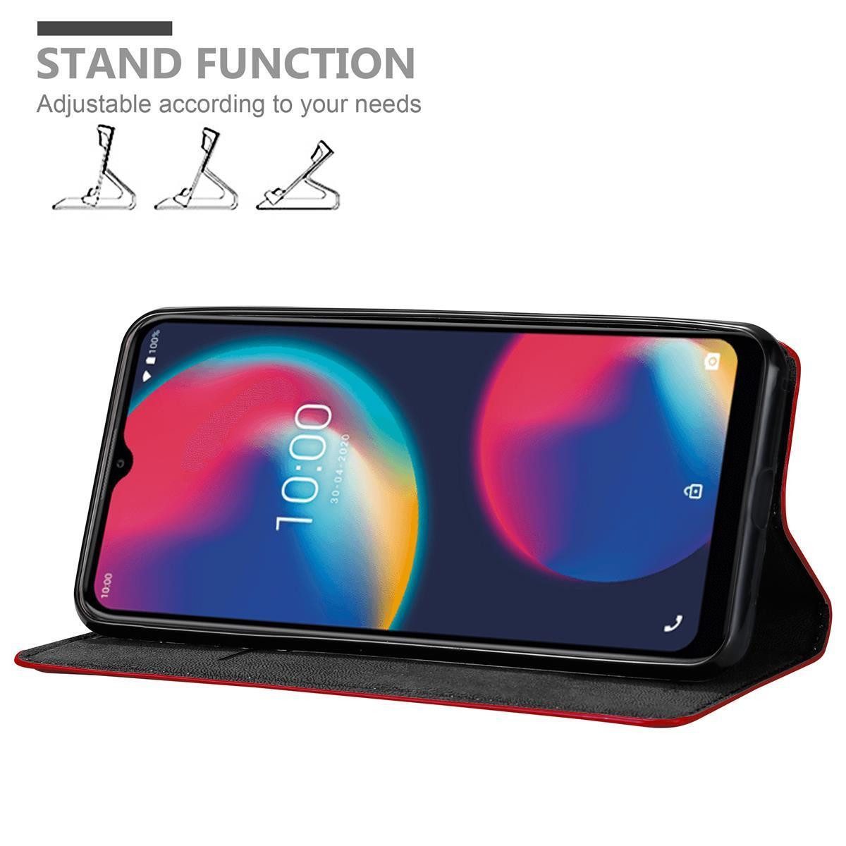 Cadorabo Handyhülle für WIKO VIEW 4 Hülle WIKO VIEW 4, Hülle Schutzhülle mit Standfunktion, Magnetverschluss und Kartenfach