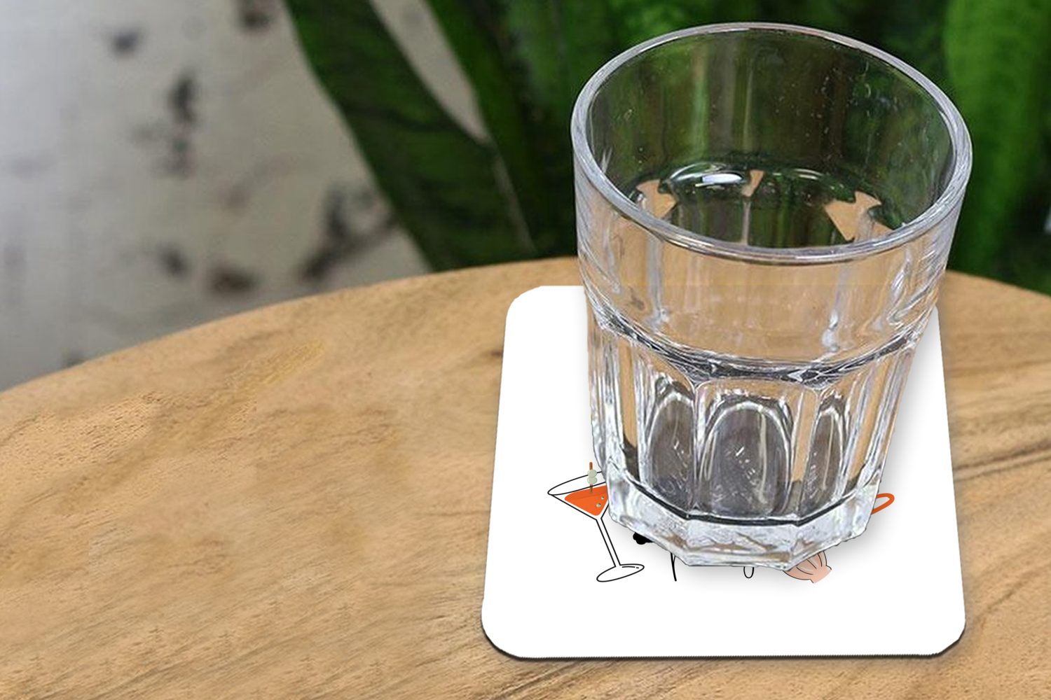 MuchoWow Glasuntersetzer Cocktail - Gläser, für 6-tlg., Zubehör Korkuntersetzer, Regenschirm - Untersetzer, Sommer, Tischuntersetzer, Tasse Glasuntersetzer