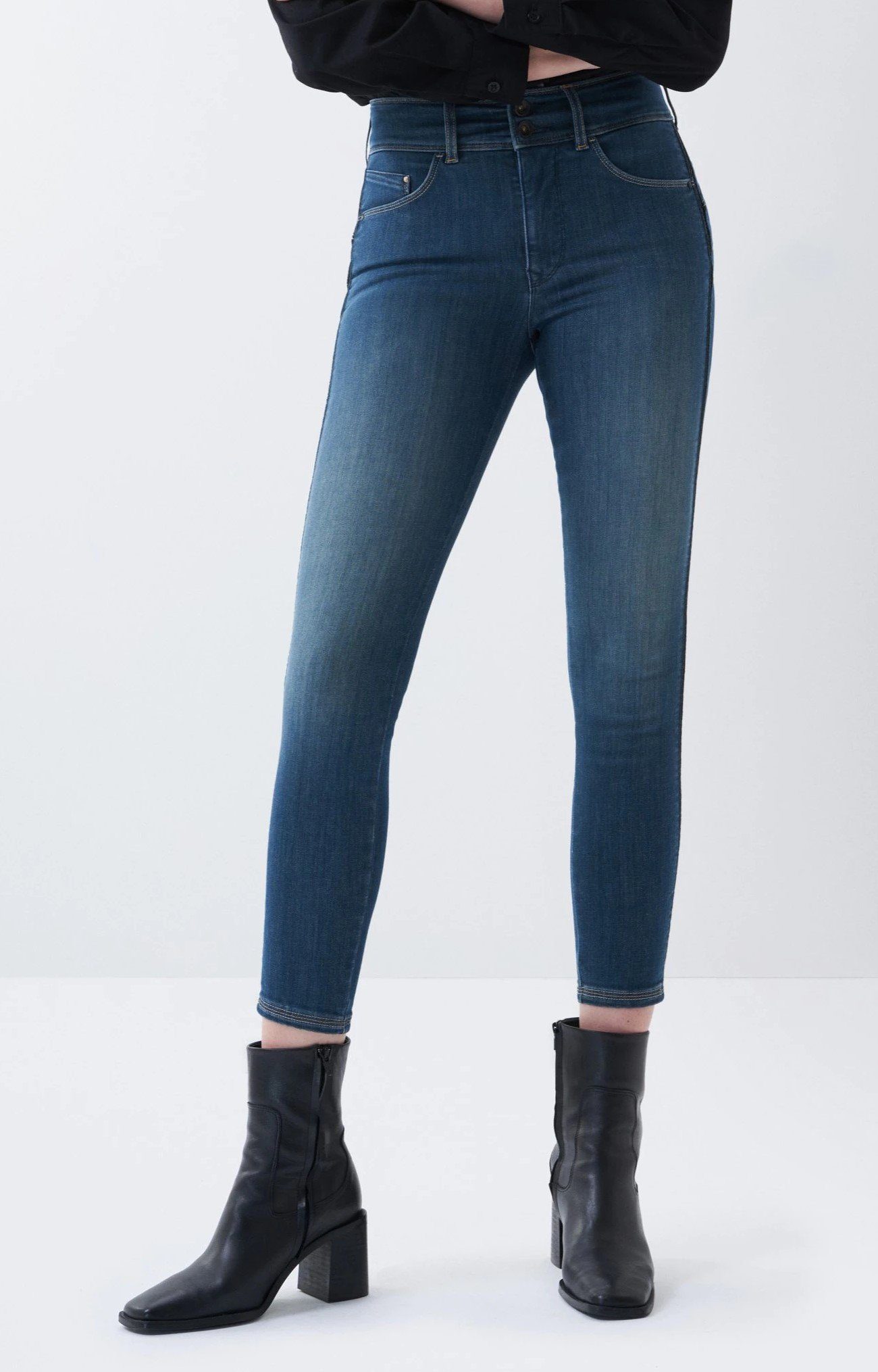 Stretch-Jeans SALSA JEANS SECRET PUSH IN SKINNY blue 126013.8506