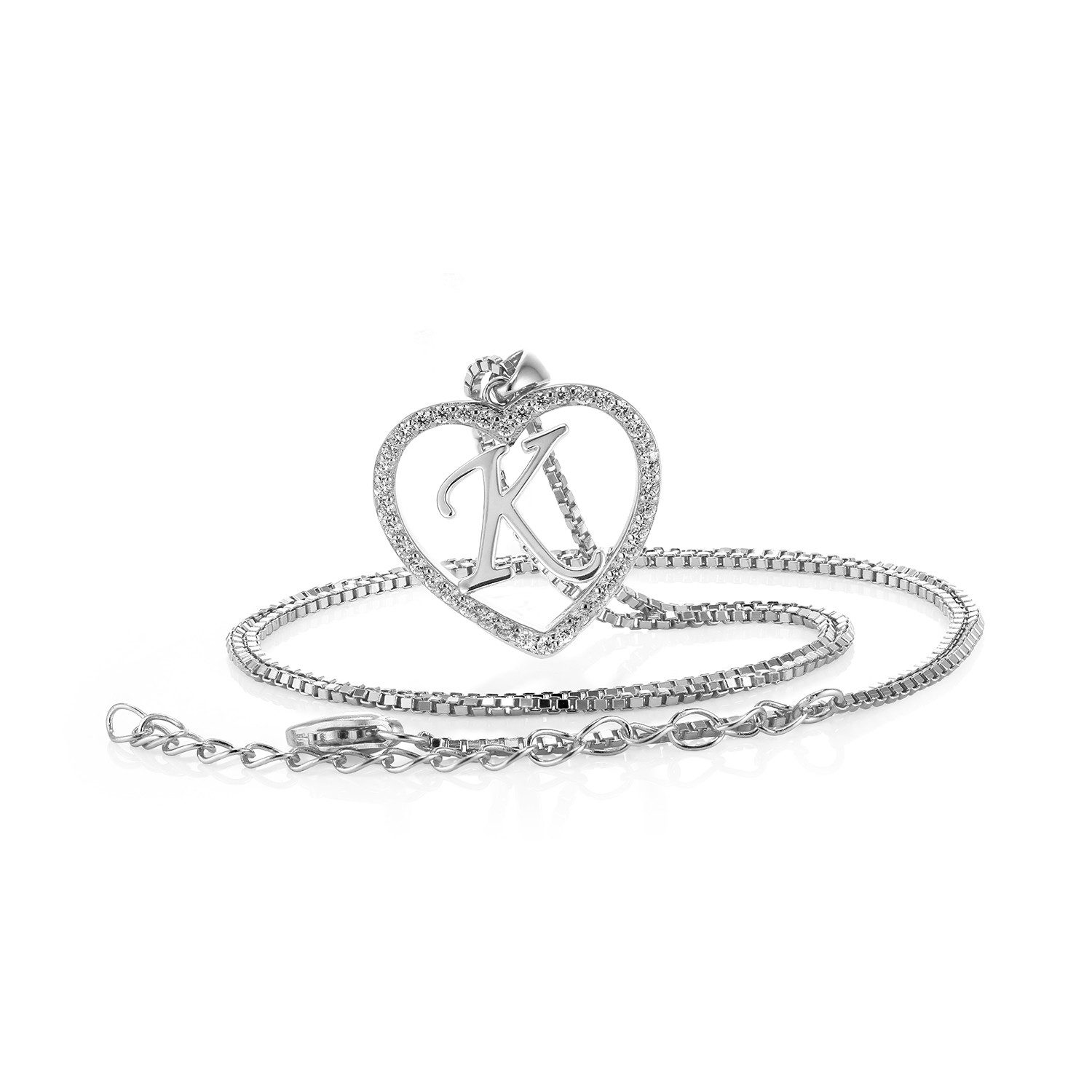 PAVELS Kette mit Anhänger Buchstabenkette Silber, Damen Halskette passend z günstig online kaufen