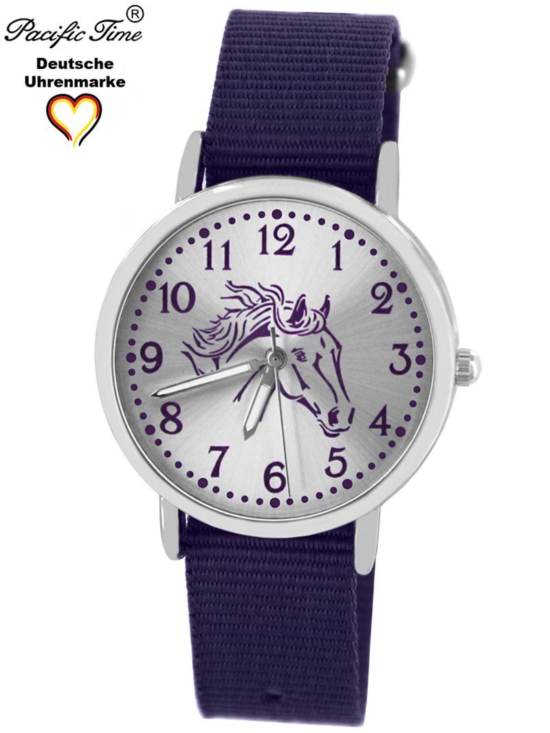 Pferd Gratis Versand Kinder und Time violett - Mix Quarzuhr Match Design Pacific Wechselarmband, Armbanduhr