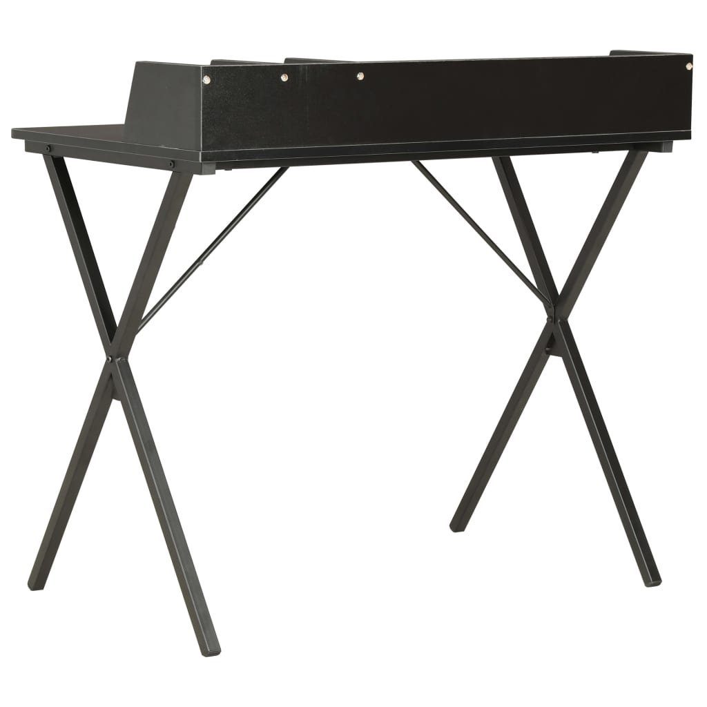 Schwarz furnicato 80x50x84 cm Schreibtisch