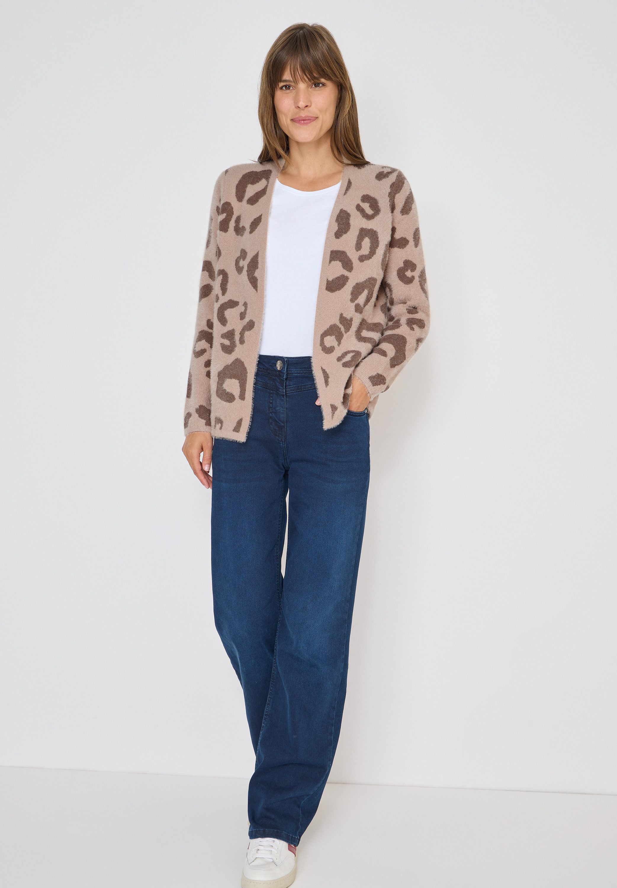 CECIL Cardigan mit Leomuster