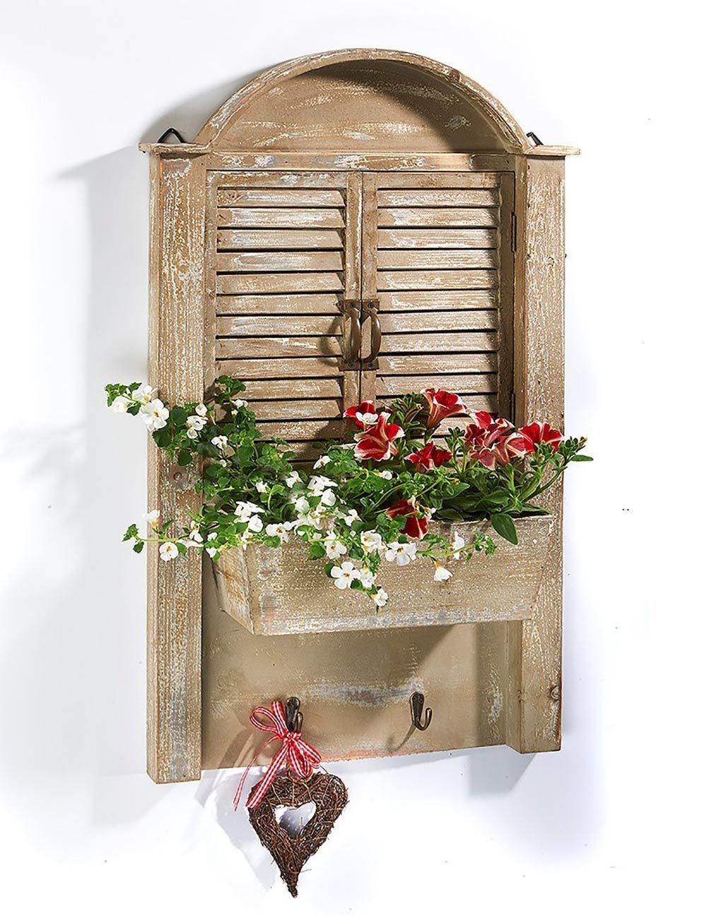 Kobolo Blumentopf Deko-Fenster bepflanzbar - mit Folie ausgeschlagen