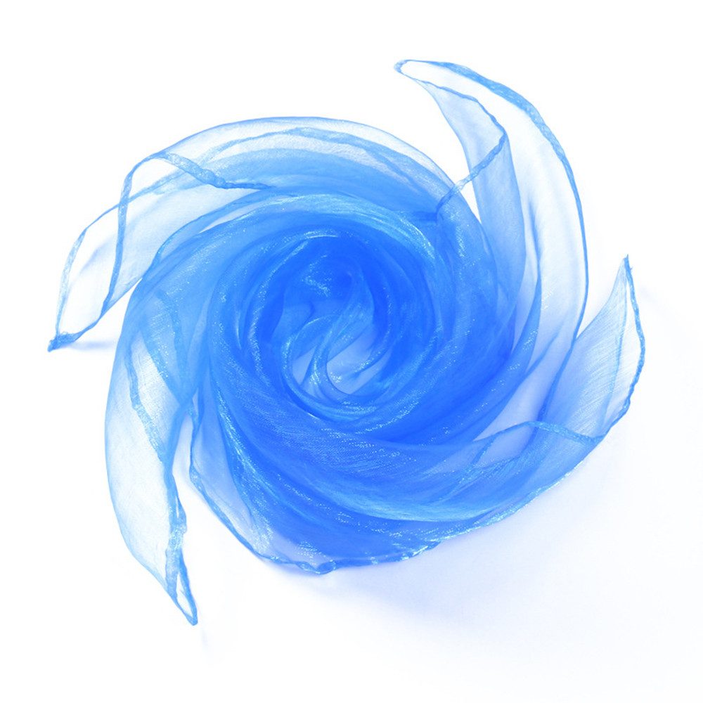 Coonoor Seidentuch 4 Stück Chiffontücher Set, Bunt Tanz Tücher,Performance Seide Schals, Kinder Mädchen Party-Aktivitäten Zubehör Dekoration