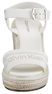 Calvin Klein WIRA 5C *I Sandalette mit Bast bezogenem Keilabsatz