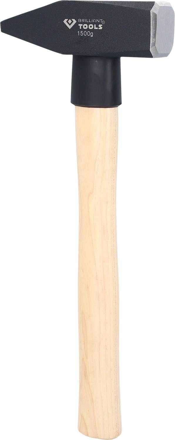 Brilliant Tools Hammer 1500 Schlosserhammer mit Hickory-Stiel, g