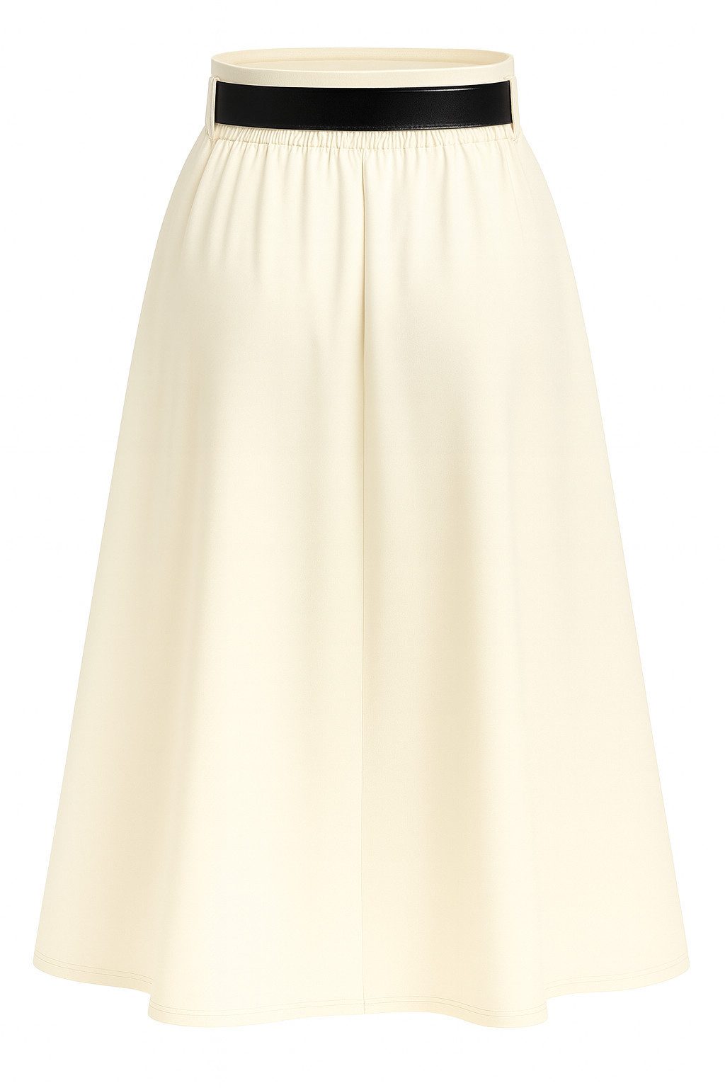 Mississhop A-Linien-Rock Eleganter Faltenrock mit Gürtel – mittellang M.430 günstig online kaufen