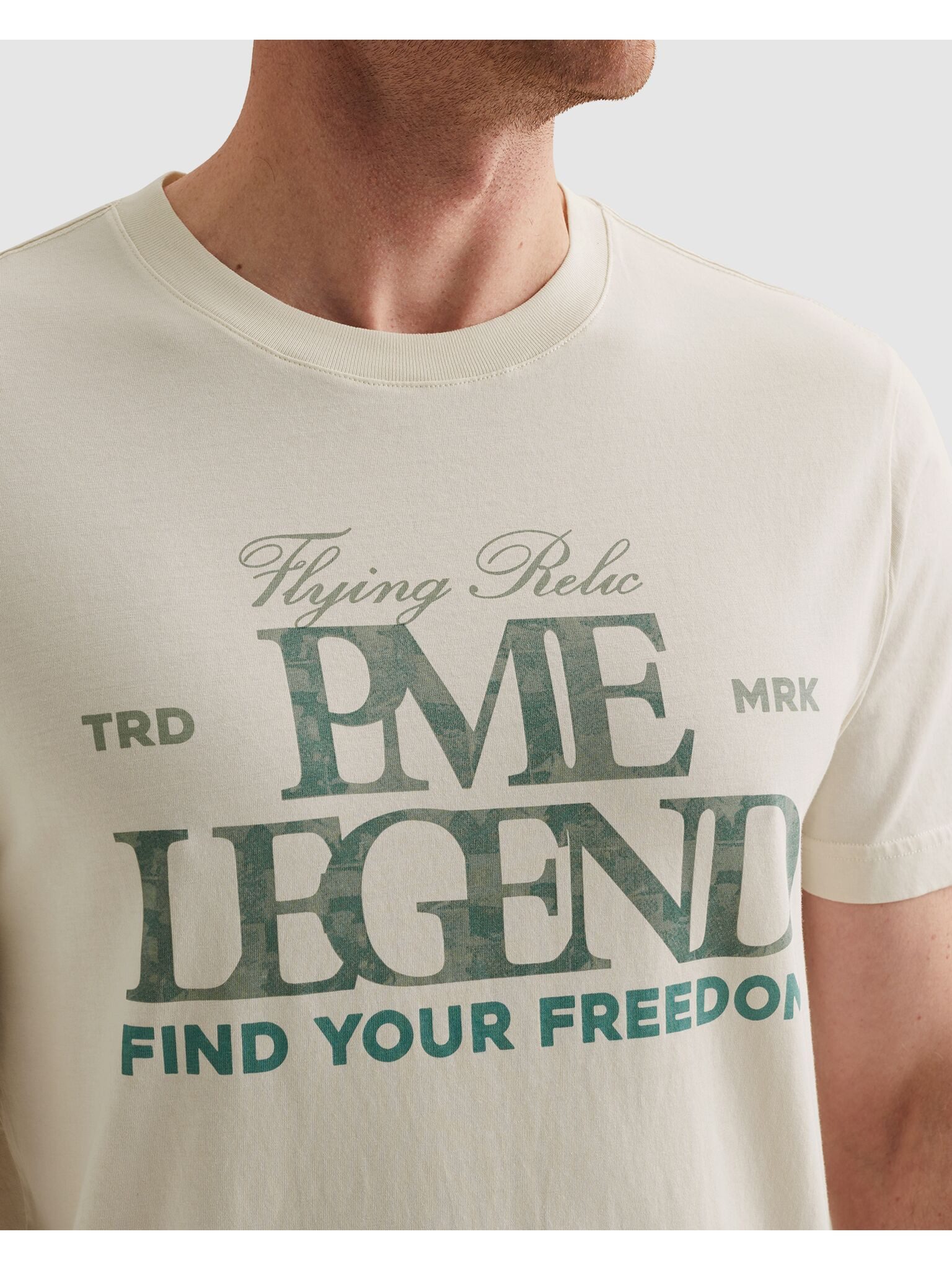 PME LEGEND T-Shirt Short sleeve r-neck big print Regular Fit, Kurzarm, lässiger Stil