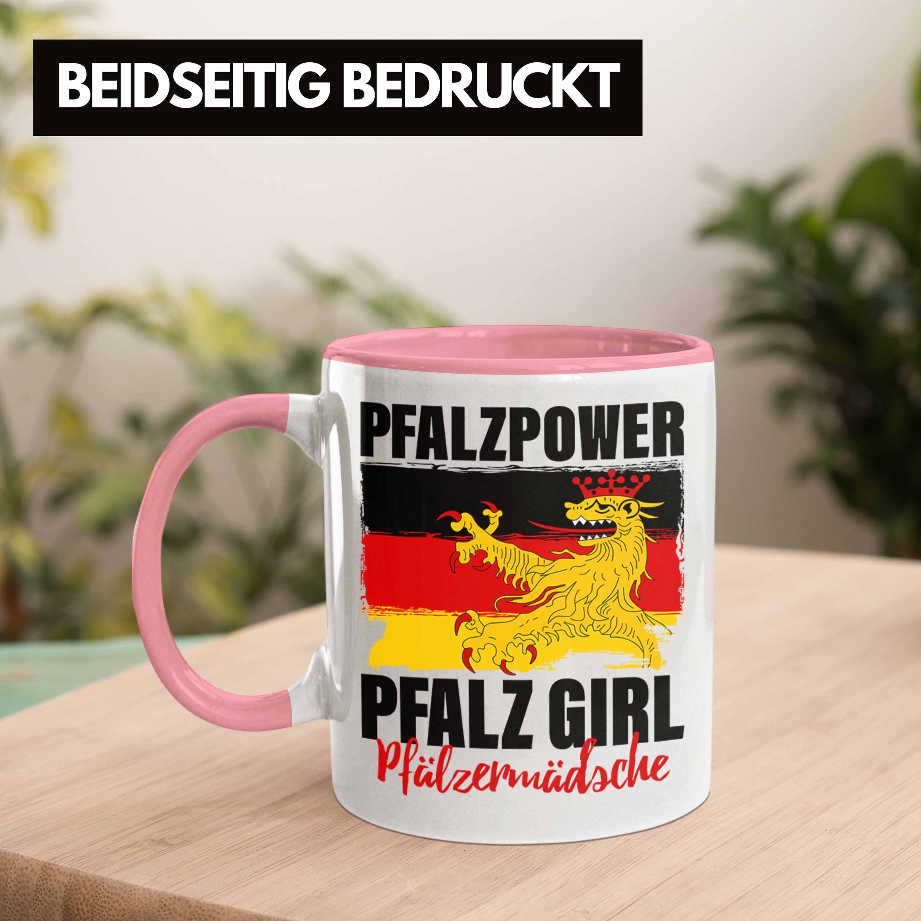 Frauen Pfalz Pfalzmädsche Rosa Pfalzpower Geschenk Tasse Trendation Tasse Girl