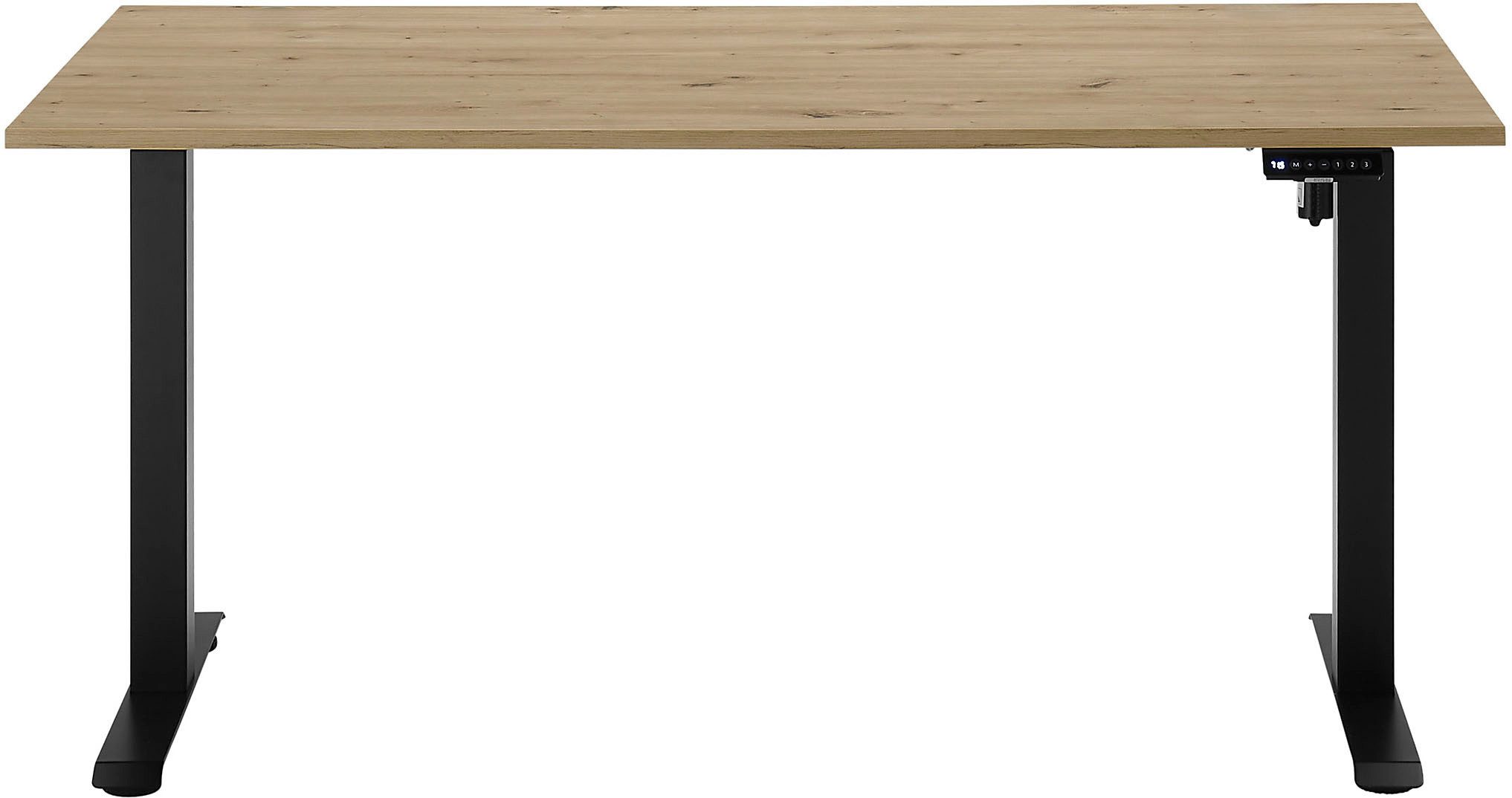 BEGA OFFICE Schreibtisch (2-St), Breite 137 cm, stufenlos höhenverstellbar 74-117 cm