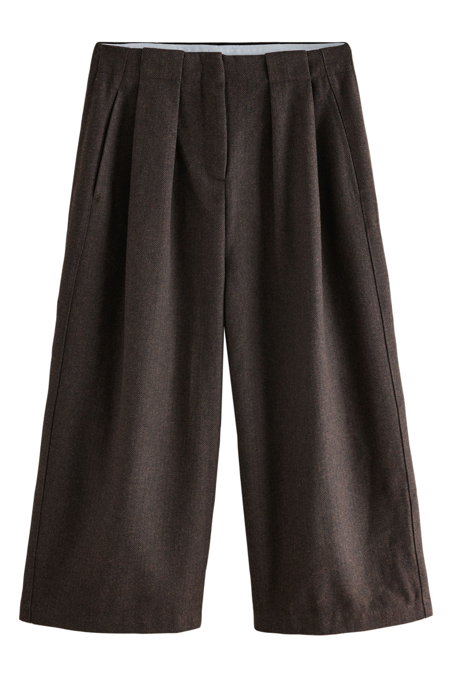 Next Stoffhose N. Premium Hosenrock mit Fischgrätmuster und Wolle (1-tlg) günstig online kaufen