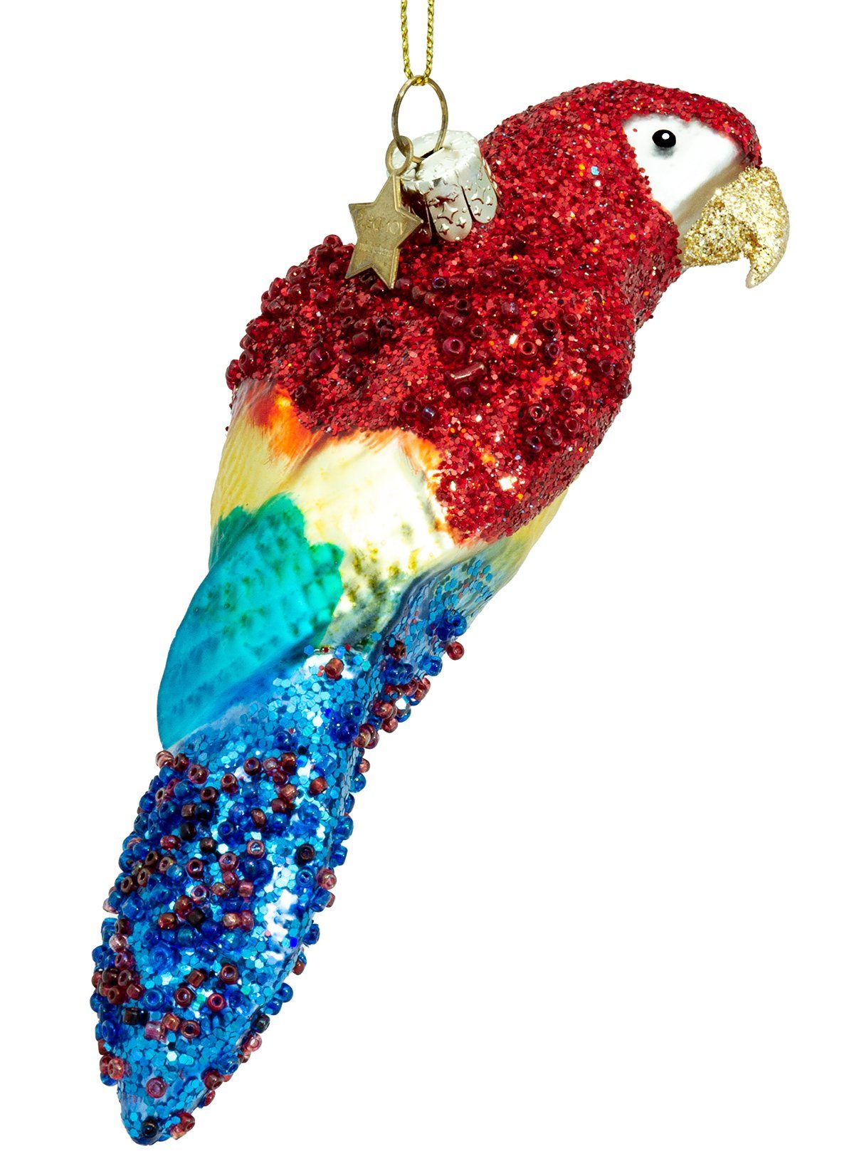 SIKORA Christbaumschmuck Papagei besondere Weihnachtskugel Glas Anhänger – günstig online kaufen
