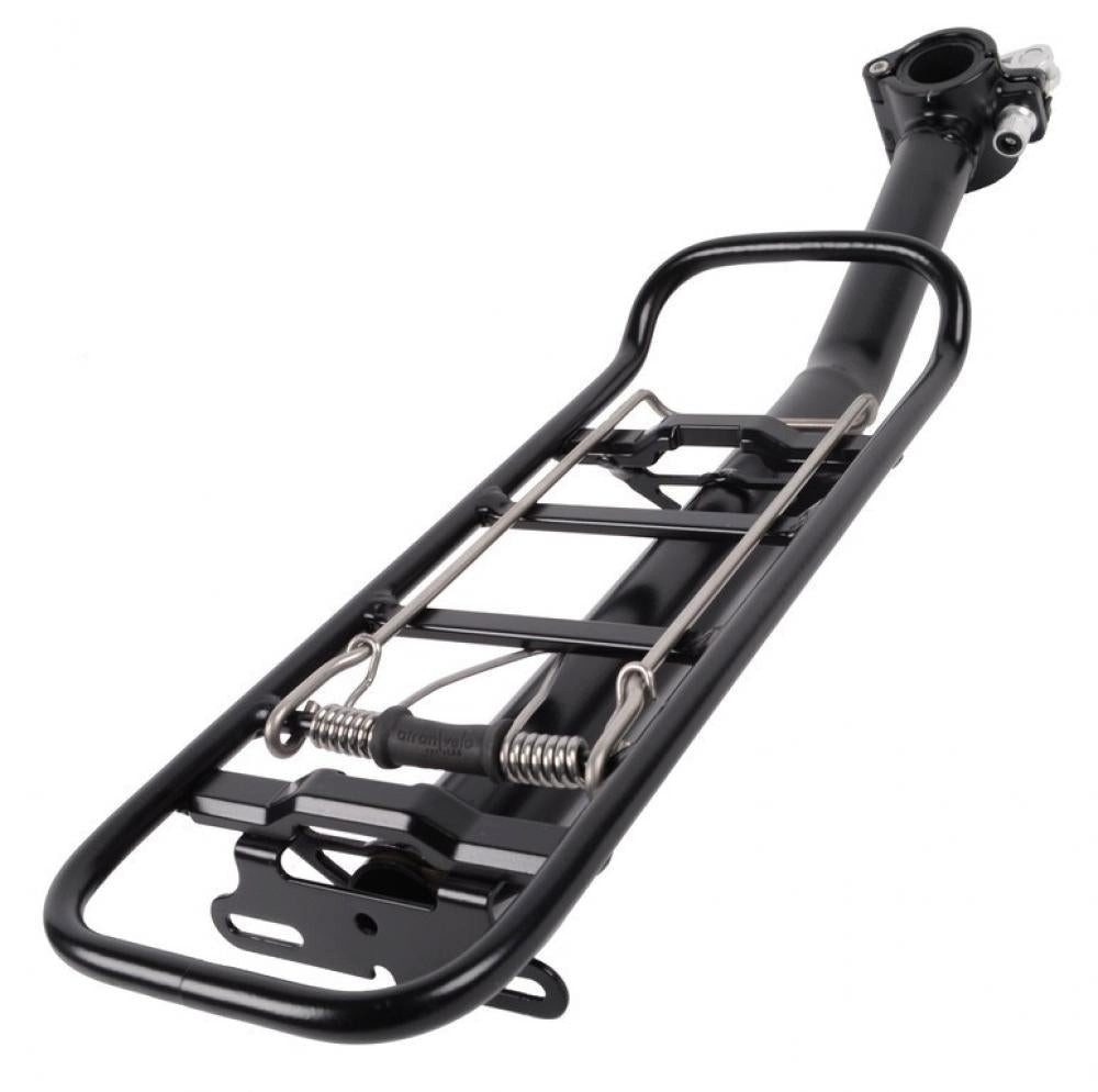 AtranVelo Fahrradtasche AtranVelo Sattelstütz-Gepäckträger Tour schwarz Alu inklusive AVS Syst